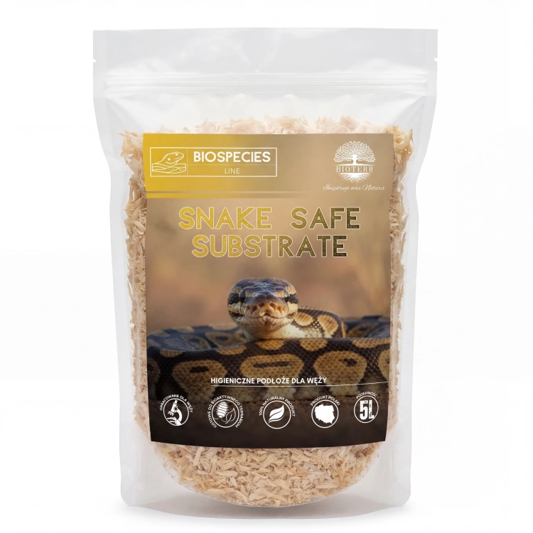 Podłoże higieniczne dla węży | BioSpecies Snake Safe Substrate 5 L