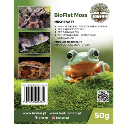 BioFlat Moss Mech płaty 50g -100g (waga/opakowanie: 50g)