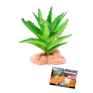 Reptile Nova Roślina Sztuczna do terrarium Kaktus Agawa 13cm