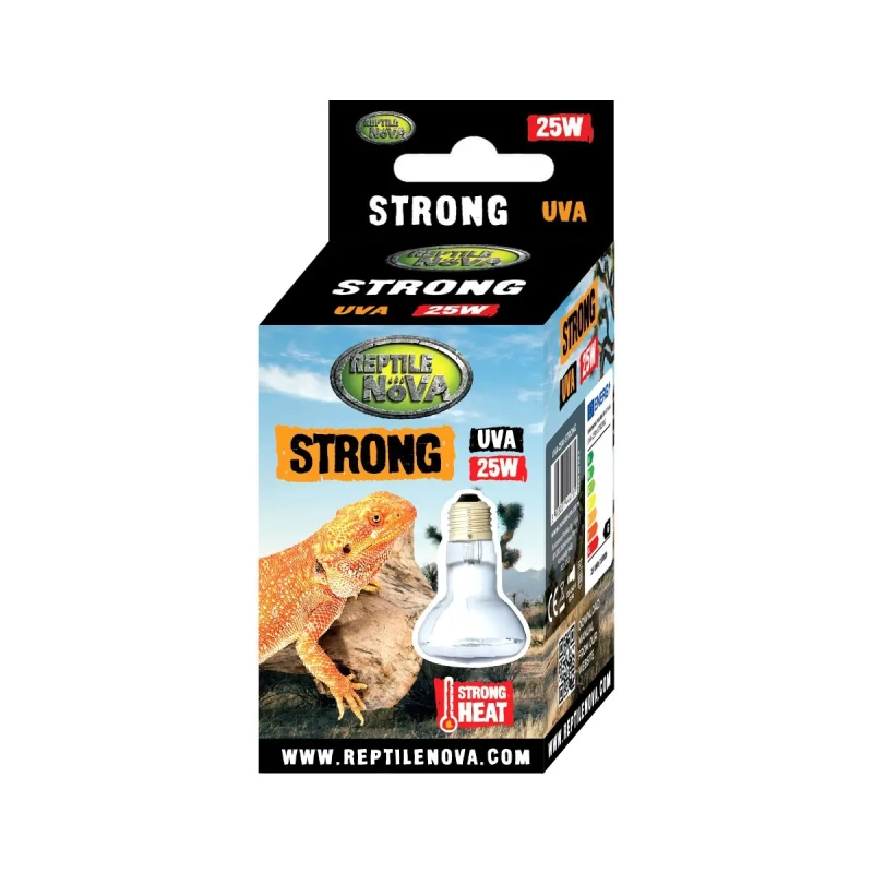 Żarówka REPTILE NOVA Strong – intensywne światło i ciepło w jednym, idealne do stworzenia strefy basking w terrarium 25W