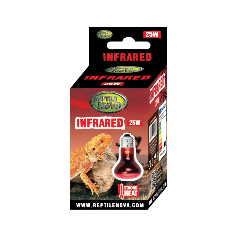 REPTILE NOVA Infrared – żarówka grzewcza z promieniowaniem podczerwonym do całodobowego ogrzewania terrarium 25W