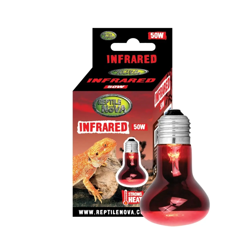 REPTILE NOVA Infrared – żarówka UVA + infrared, która nie zakłóca cyklu dobowego zwierząt  50W