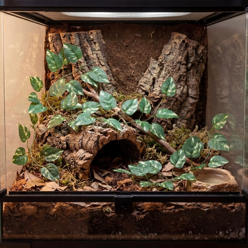 bluszcz w terrarium dla ptasznika.webp