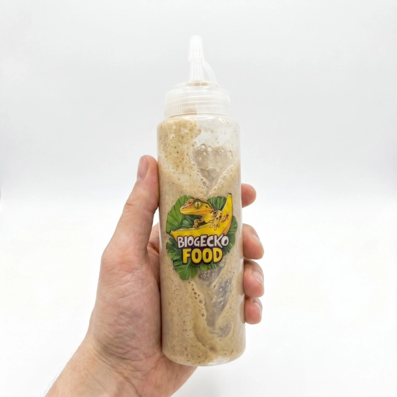 Butelka do mieszania pokarmu dla gekonów BioGecko Food 230 ml