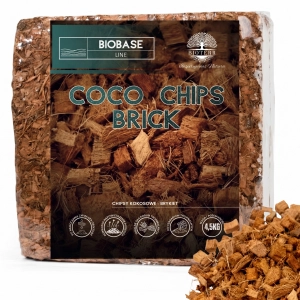 Chips kokosowy brykiet 4,5kg | BioBase Coco Chips Brick