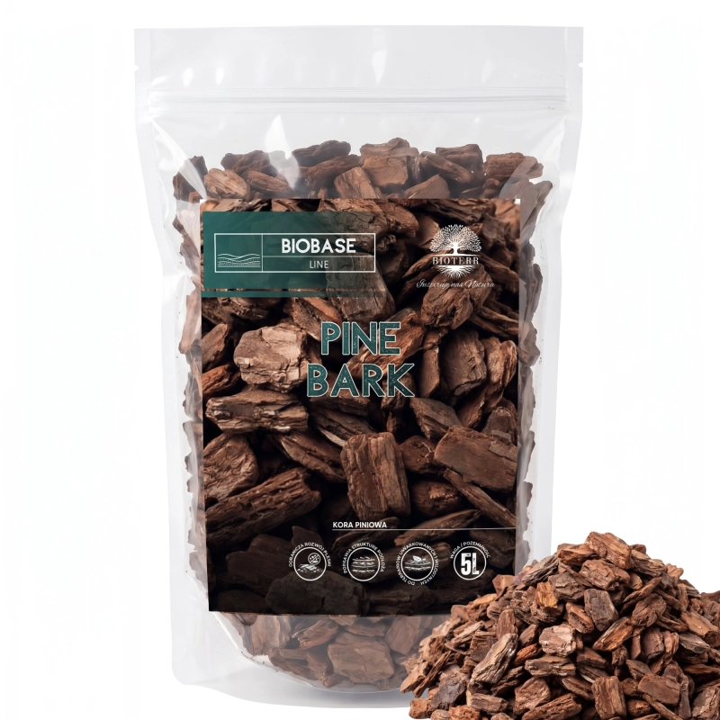 kora piniowa bark pine do terrarium i roślin 5L