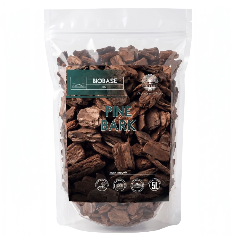 kora piniowa bark pine do terrarium i roślin 5L