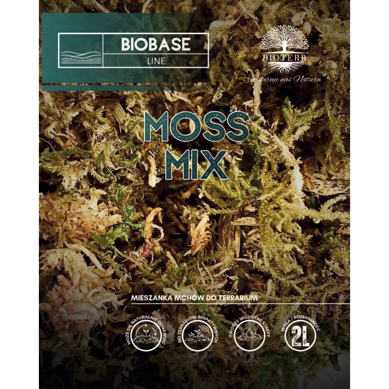 MIX MOSS etykieta mchu do terrarium