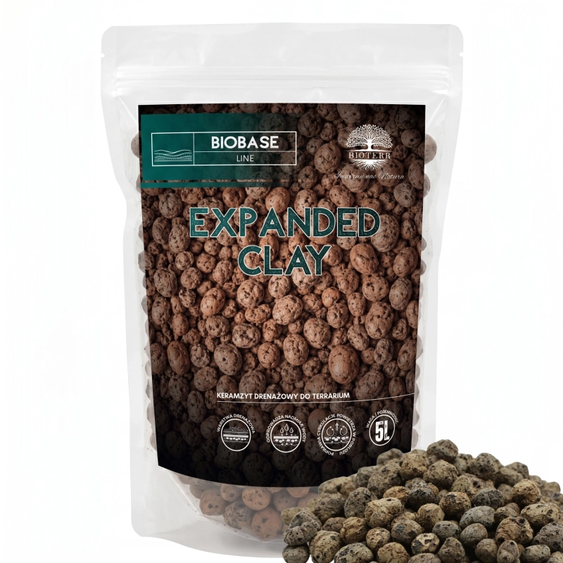 keramzyt do terrarium Expanded Clay 5L