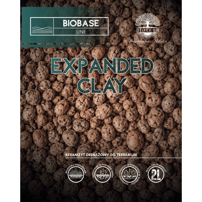etykieta Expanded Clay keramzyt terrarystyczny 2L