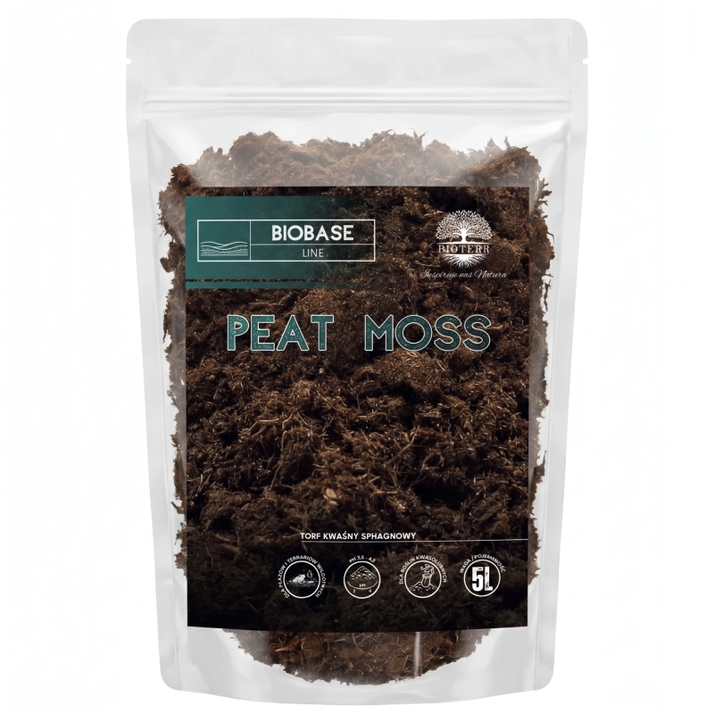 etykieta torf kwaśny PEAT MOSS 5L