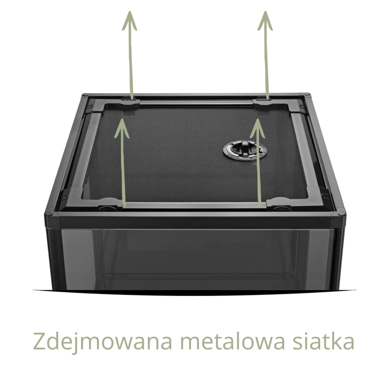 Zdejmowana górna pokrywa terrarium 45x45x60 cm