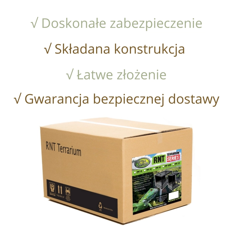 bezpieczna wysyłka i solidne pakowanie terrarium 120x45x60cm