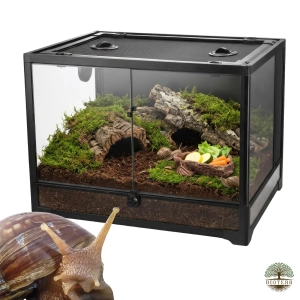 Zestaw hodowlany dla ślimaka PRO | terrarium + wyposażenie 