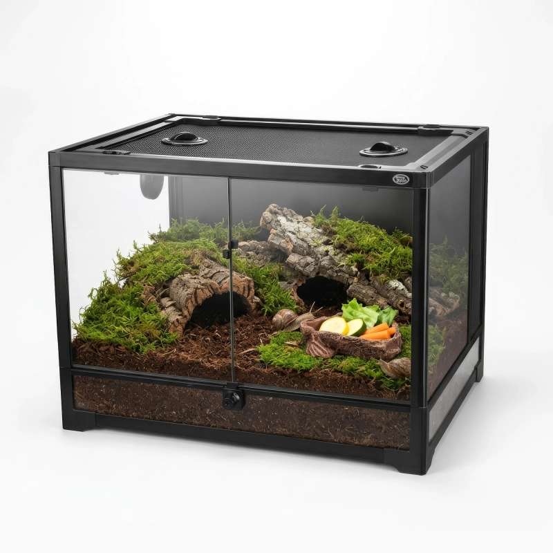 kompletny zestaw do hodowli ślimaka achatina, terrarium z wyposażniem