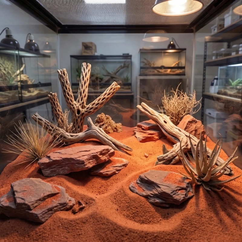 terrarium z czerwonym piaskiem.webp