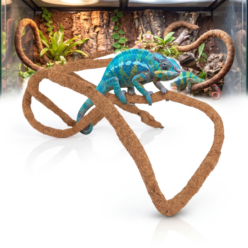 Liana kokosowa do terrarium Flexi 200 cm | elastyczna liana do wspinaczki