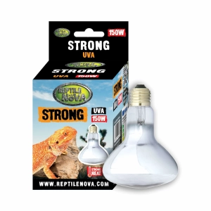 REPTILE NOVA Strong – żarówka grzewcza z wiązką skupiającą i UVA 150W | Intensywne ciepło punktowe | Gwint E27