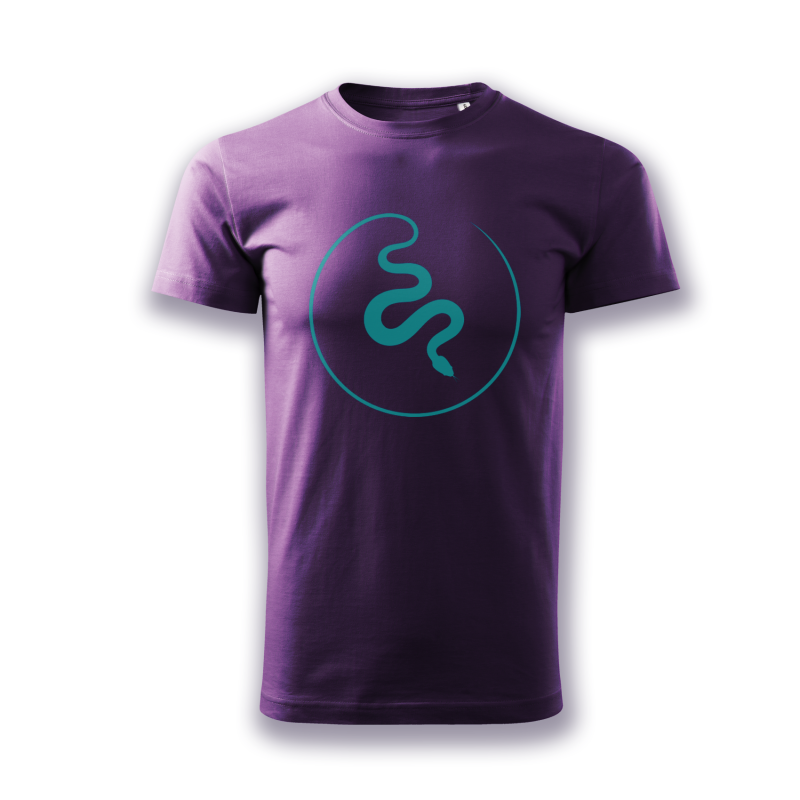 koszulka fioletowa z wężem