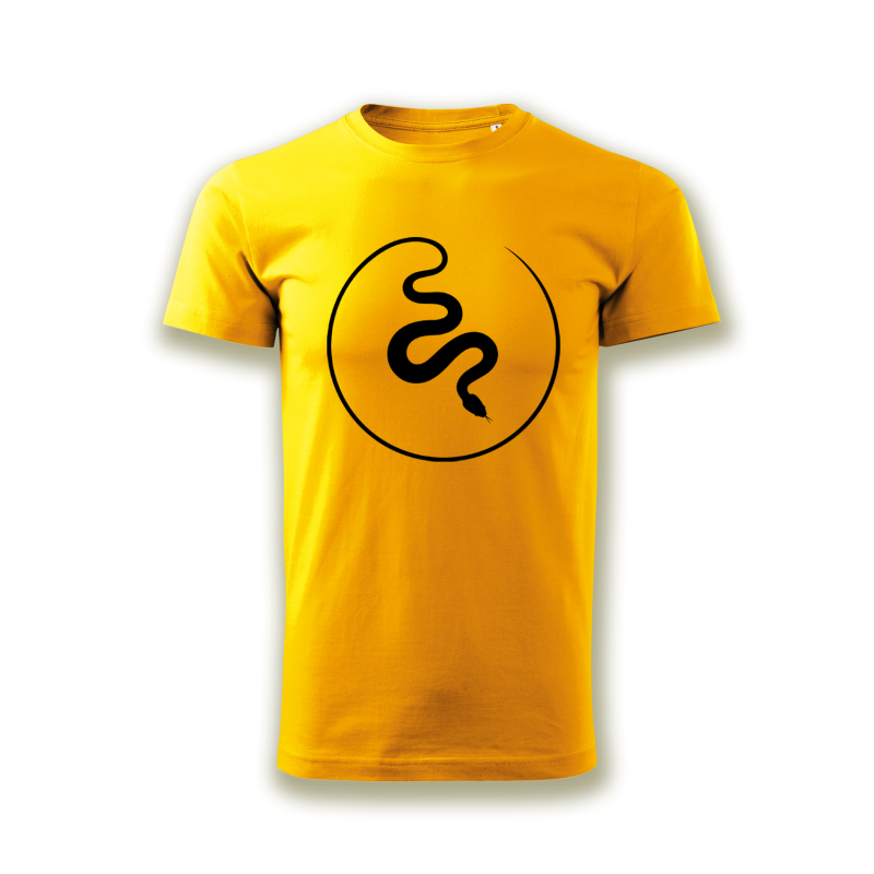 koszulka żółta z wężem