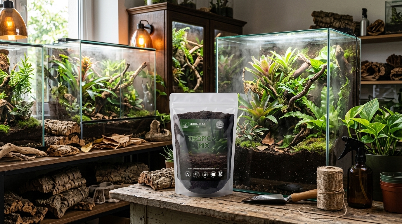 Podłoże tropikalne - wilgotne - bioaktywne | BioHabitat – Tropical Mix
